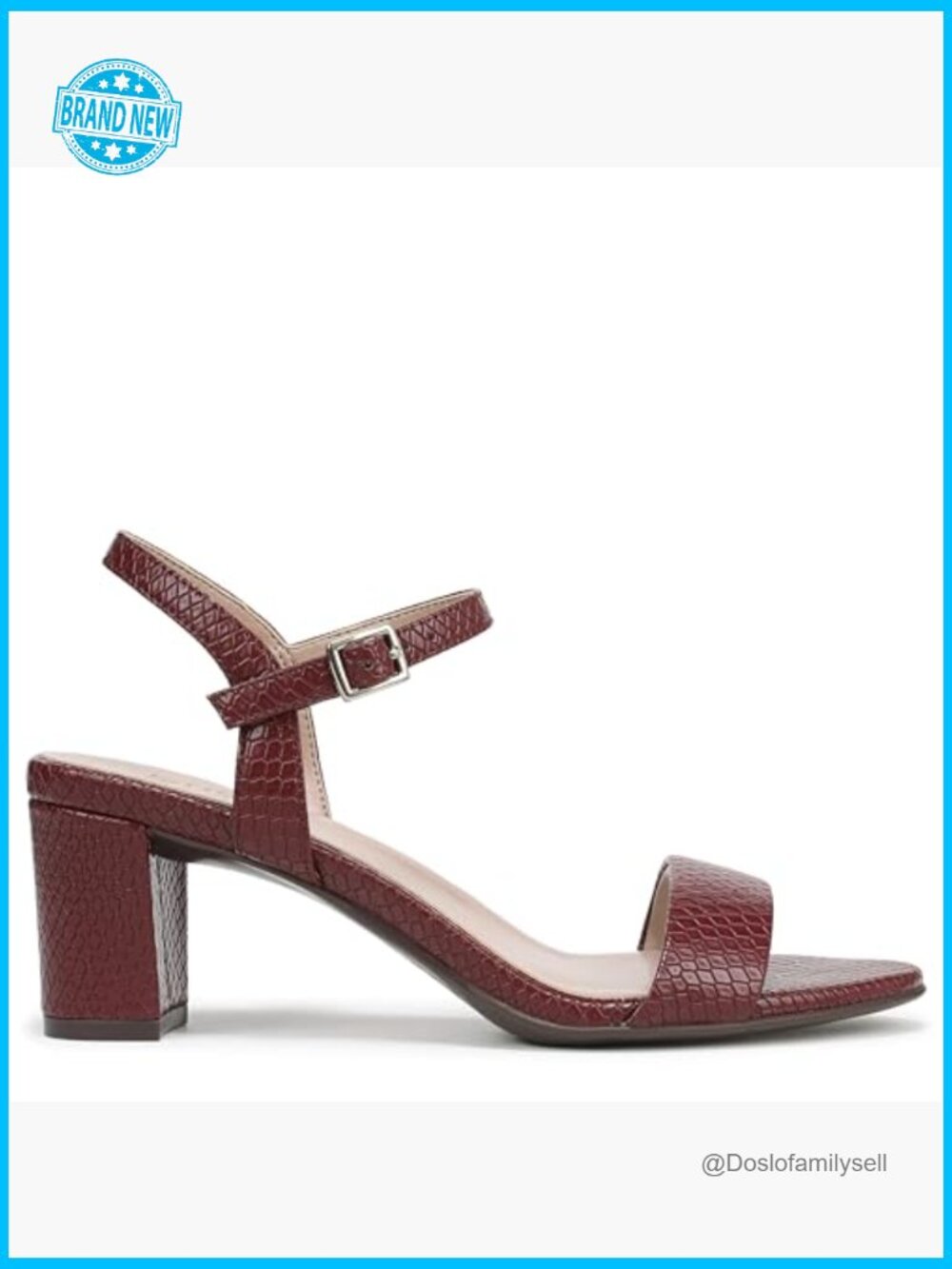 Versatile Minimal Block Heel Sandal Adjustable Buckle Non-Slip Outsole - Picture 6 of 7